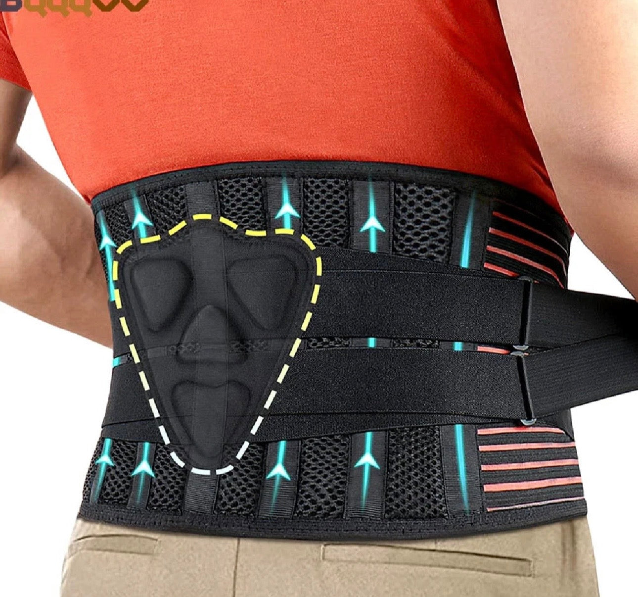Adjustable Lower Back Brace – Lumbar Support for Pain Relief & Comfort