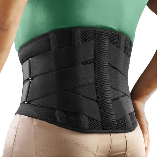 Breathable Lower Back Support Belt with 5 Stays for Pain Relief