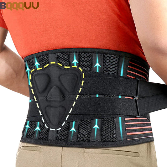 Adjustable Lower Back Brace – Lumbar Support for Pain Relief & Comfort
