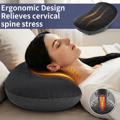 MAPLEAF Inflatable Camping Pillow Portable Neck Pillow Ergonomic Support Adjustable Firmness Neck Support Ultralight Backpacking