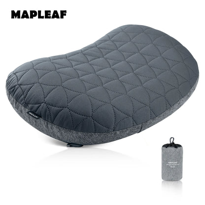 MAPLEAF Inflatable Camping Pillow Portable Neck Pillow Ergonomic Support Adjustable Firmness Neck Support Ultralight Backpacking