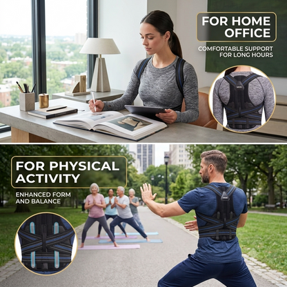 VBOSi Adjustable Back Support Posture Corrector for Men And Women