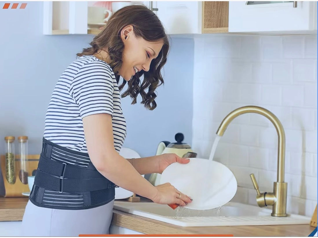 Adjustable Lower Back Brace – Lumbar Support for Pain Relief & Comfort