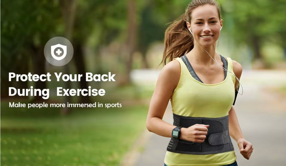 Adjustable Lower Back Brace – Lumbar Support for Pain Relief & Comfort
