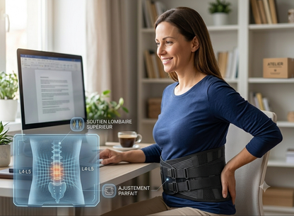 Adjustable Lower Back Brace – Lumbar Support for Pain Relief & Comfort