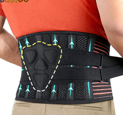 Adjustable Lower Back Brace – Lumbar Support for Pain Relief & Comfort