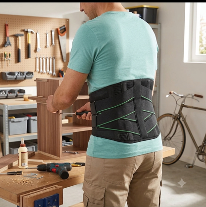 Breathable Lower Back Support Belt with 5 Stays for Pain Relief