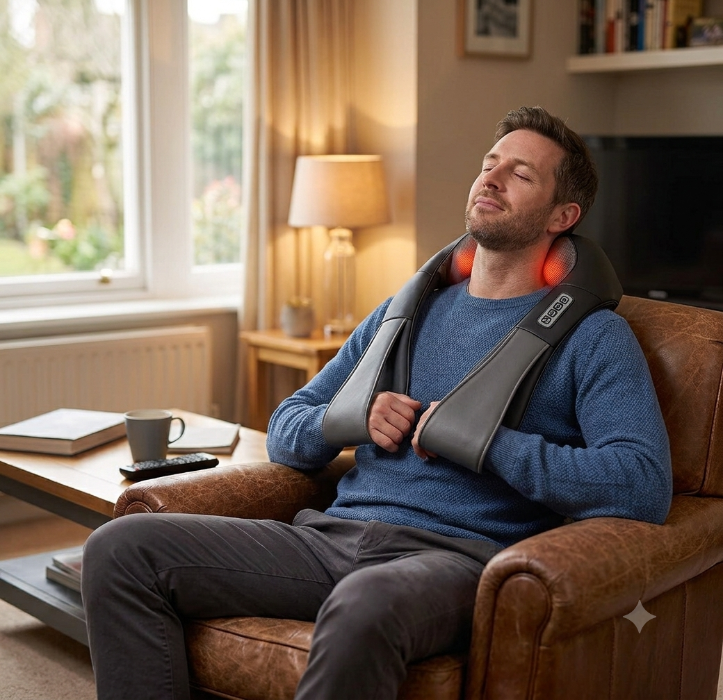 U-Shaped Shiatsu Neck & Shoulder Massager with Heat