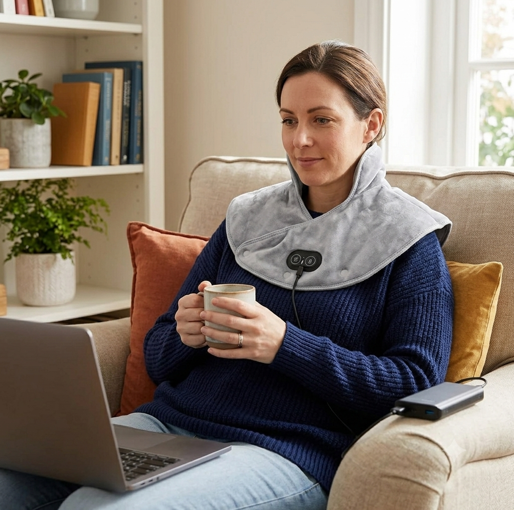 Electric Heated Shoulder & Neck Wrap Massager