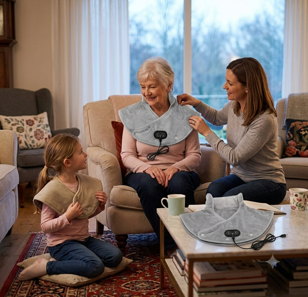 Electric Heated Shoulder & Neck Wrap Massager