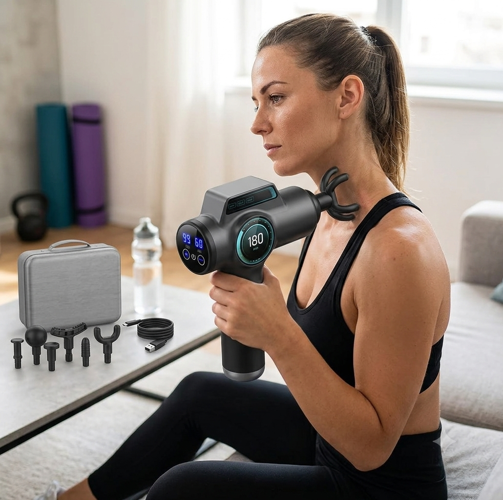 99 Level Massage Gun Fascia Deep Muscle Relax Body Neck Massager