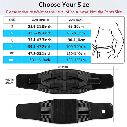 Double Pull Back Lumbar Support Belt Waist Orthopedic Corset Men Women