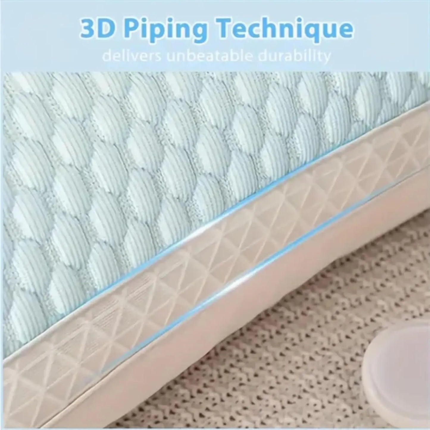 1PC Summer Cooling Ice Silk Pillow Breathable Mesh Edges 3D Ergonomic Cervical Support Pillow Core for Home Hotel 2025 New