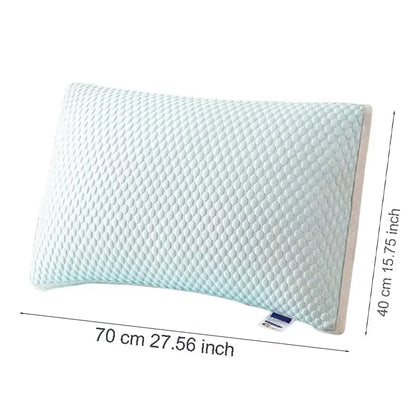 1PC Summer Cooling Ice Silk Pillow Breathable Mesh Edges 3D Ergonomic Cervical Support Pillow Core for Home Hotel 2025 New