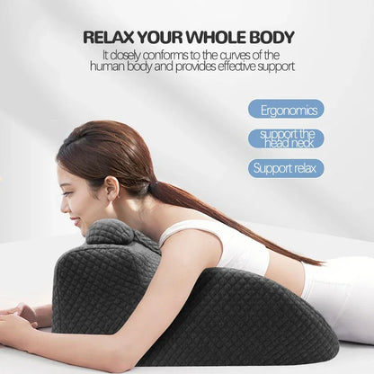 Intimacy Wedge Pillow for Couples Prone Pillow for Sleeping Reading Pillow for Bed Ergonomic Support for Back Pain Removable