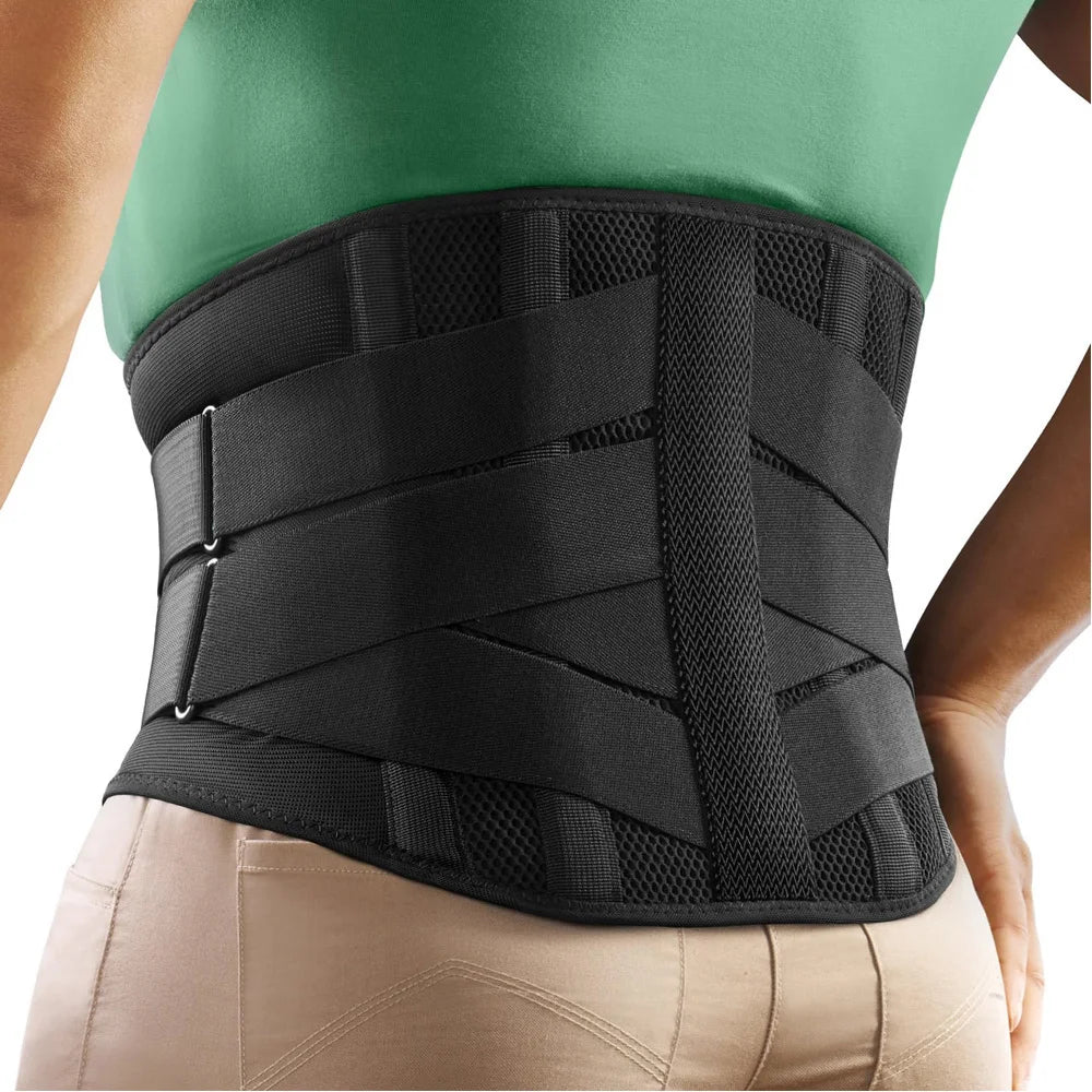 Breathable Lower Back Support Belt with 5 Stays for Pain Relief