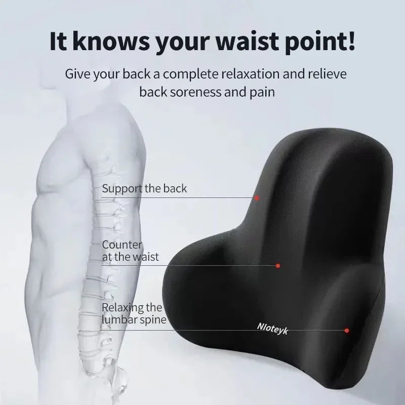 Car Neck Cushion Memory Foam Car Lumbar Support
