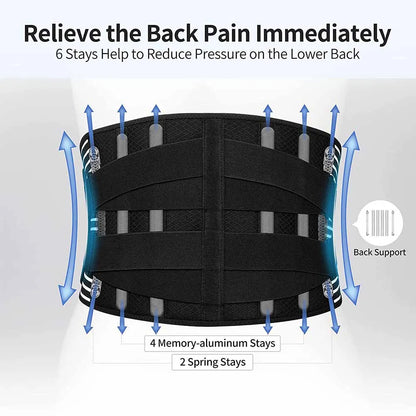 Double Pull Back Lumbar Support Belt Waist Orthopedic Corset Men Women