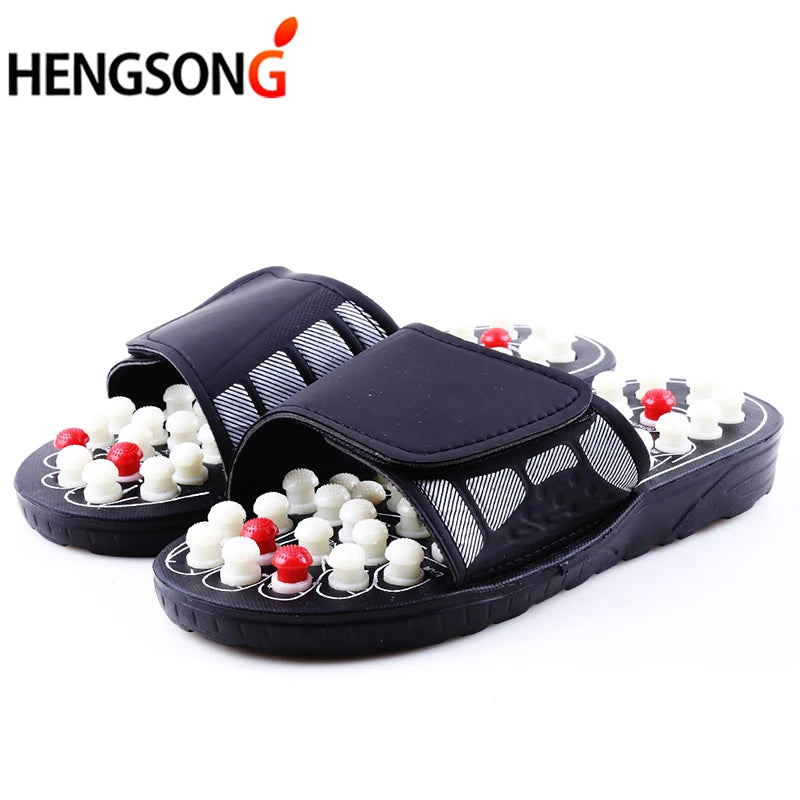 Acupoint Massage Slippers Massager Shoes For Feet Unisex Flop Health Care Rotating Feet Chinese Acupressure Home Flip