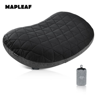 MAPLEAF Inflatable Camping Pillow Portable Neck Pillow Ergonomic Support Adjustable Firmness Neck Support Ultralight Backpacking