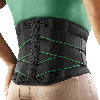 Breathable Lower Back Support Belt with 5 Stays for Pain Relief