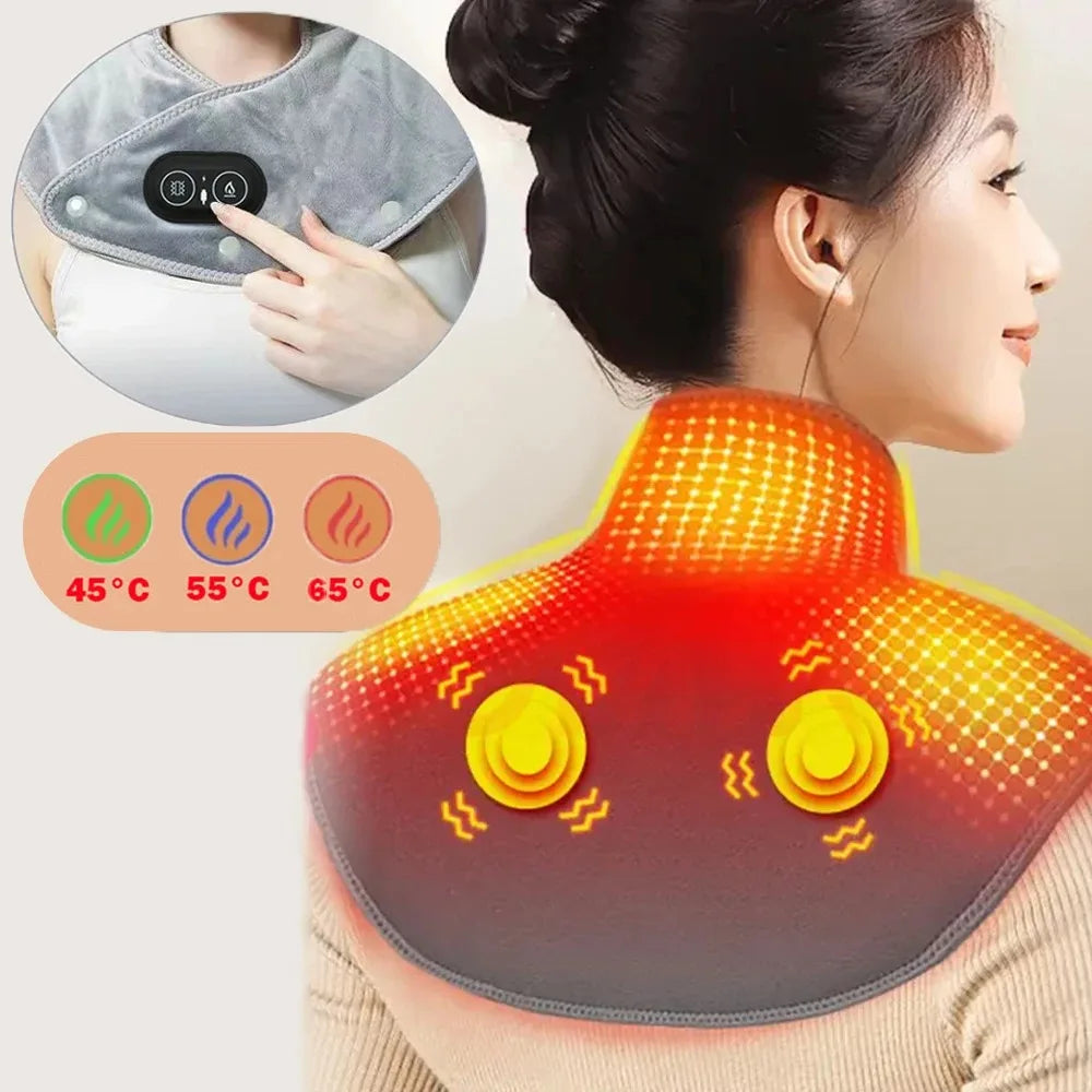 Electric Heated Shoulder & Neck Wrap Massager