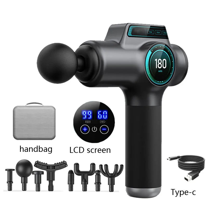 99 Level Massage Gun Fascia Deep Muscle Relax Body Neck Massager