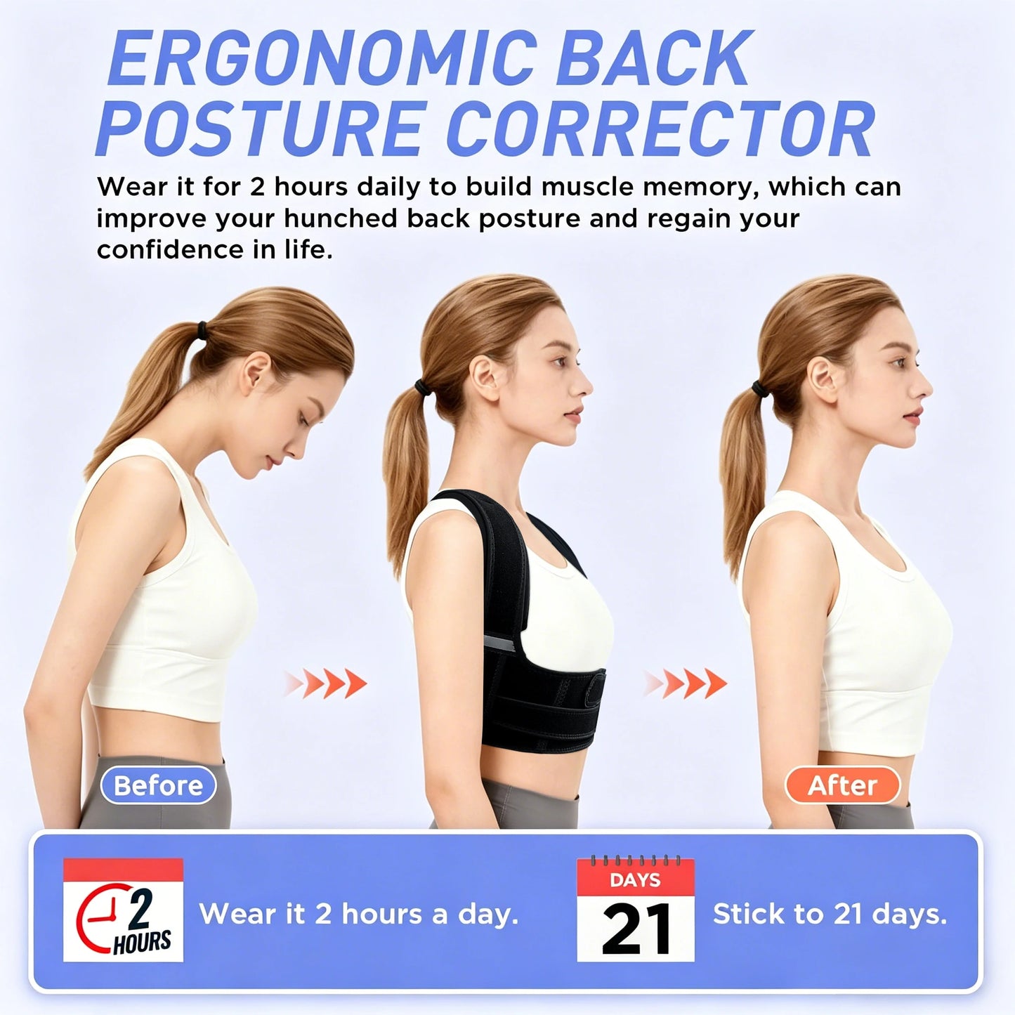 NEENCA Posture Corrector Back Brace for Men and Women