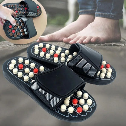 Acupoint Massage Slippers Massager Shoes For Feet Unisex Flop Health Care Rotating Feet Chinese Acupressure Home Flip
