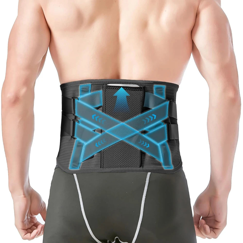 Lower Back Brace Pain Relief Lumbar Back Support Belt for Women Men