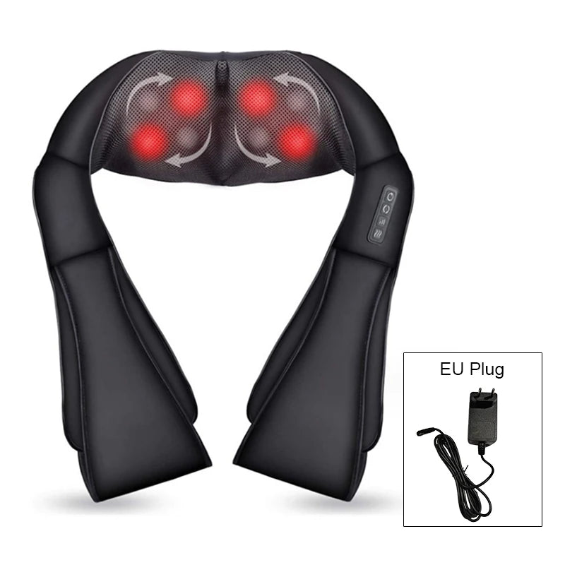 U-Shaped Shiatsu Neck & Shoulder Massager with Heat