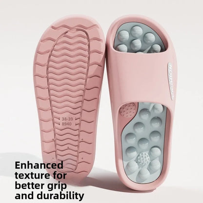 Fashion Non-slip EVA Thick Sole Slippers Comfort Foot Acupressure Massage Slippers Summer Style Home Slippers Summer Outdoor