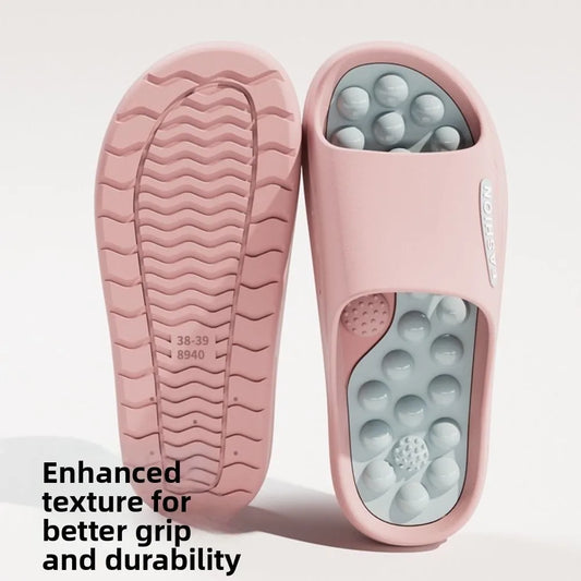 Fashion Non-slip EVA Thick Sole Slippers Comfort Foot Acupressure Massage Slippers Summer Style Home Slippers Summer Outdoor