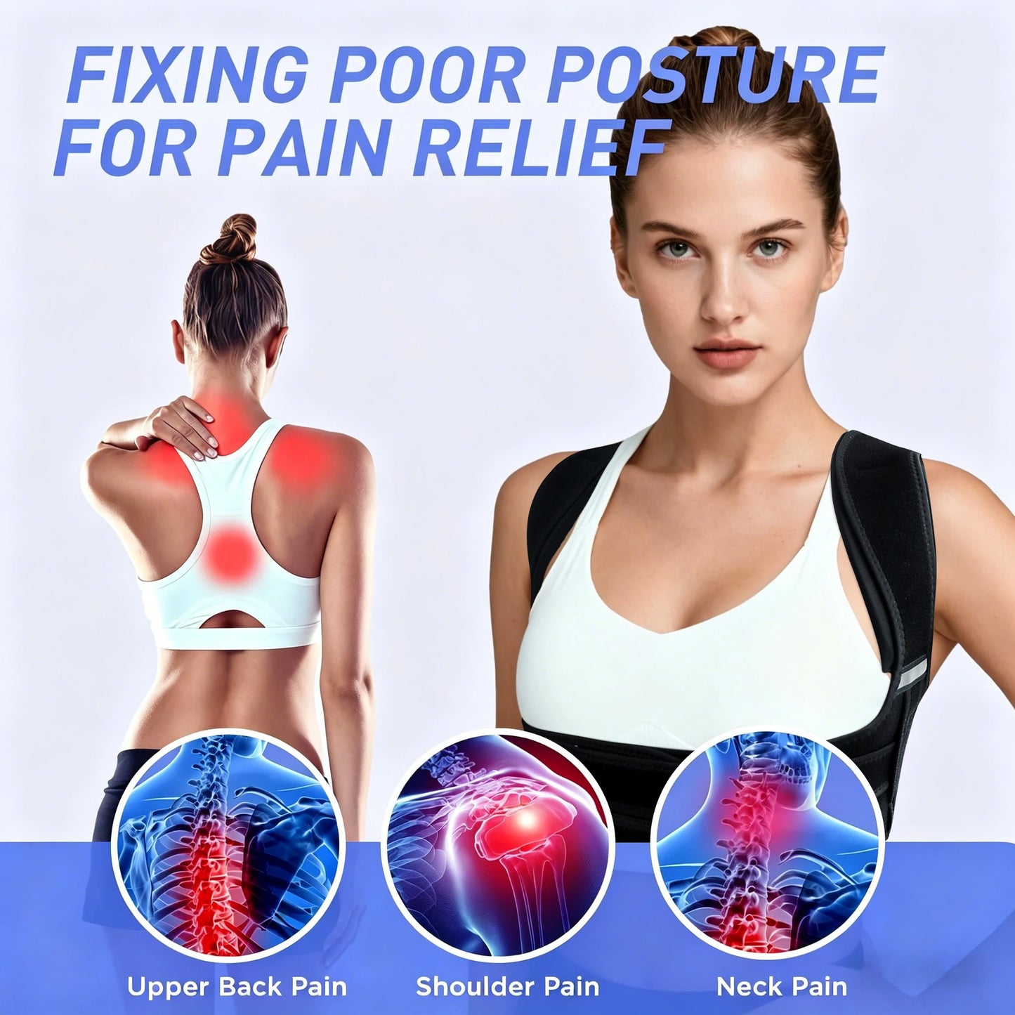 NEENCA Posture Corrector Back Brace for Men and Women