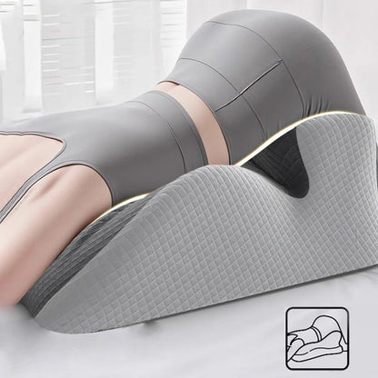 Intimacy Wedge Pillow for Couples Prone Pillow for Sleeping Reading Pillow for Bed Ergonomic Support for Back Pain Removable