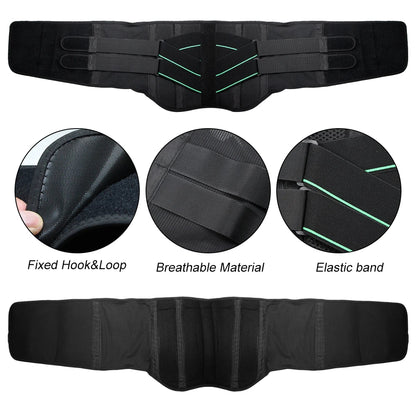 Breathable Lower Back Support Belt with 5 Stays for Pain Relief