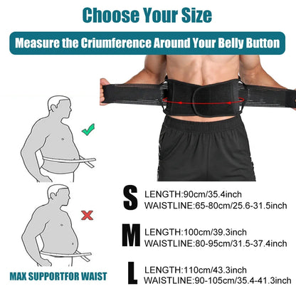 Adjustable Back Lumbar Support Belt Lower Back Brace for Lifting
